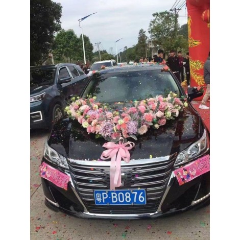 （喜结连理）中式婚车车头